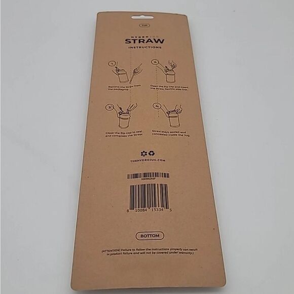 NEW HydroJug 3 Pack Replacement Straws Bare Plum Petal - Picture 2 of 2